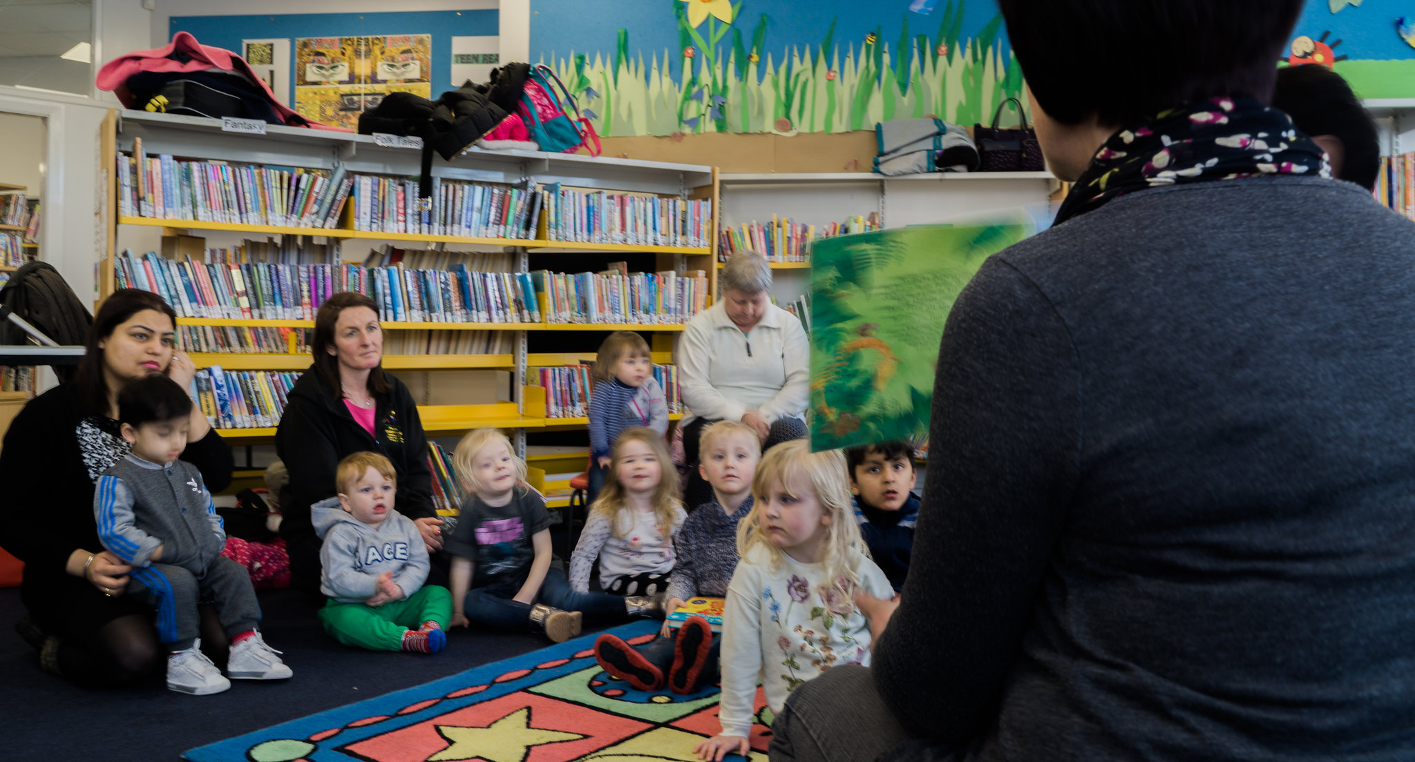 Story time group in a library