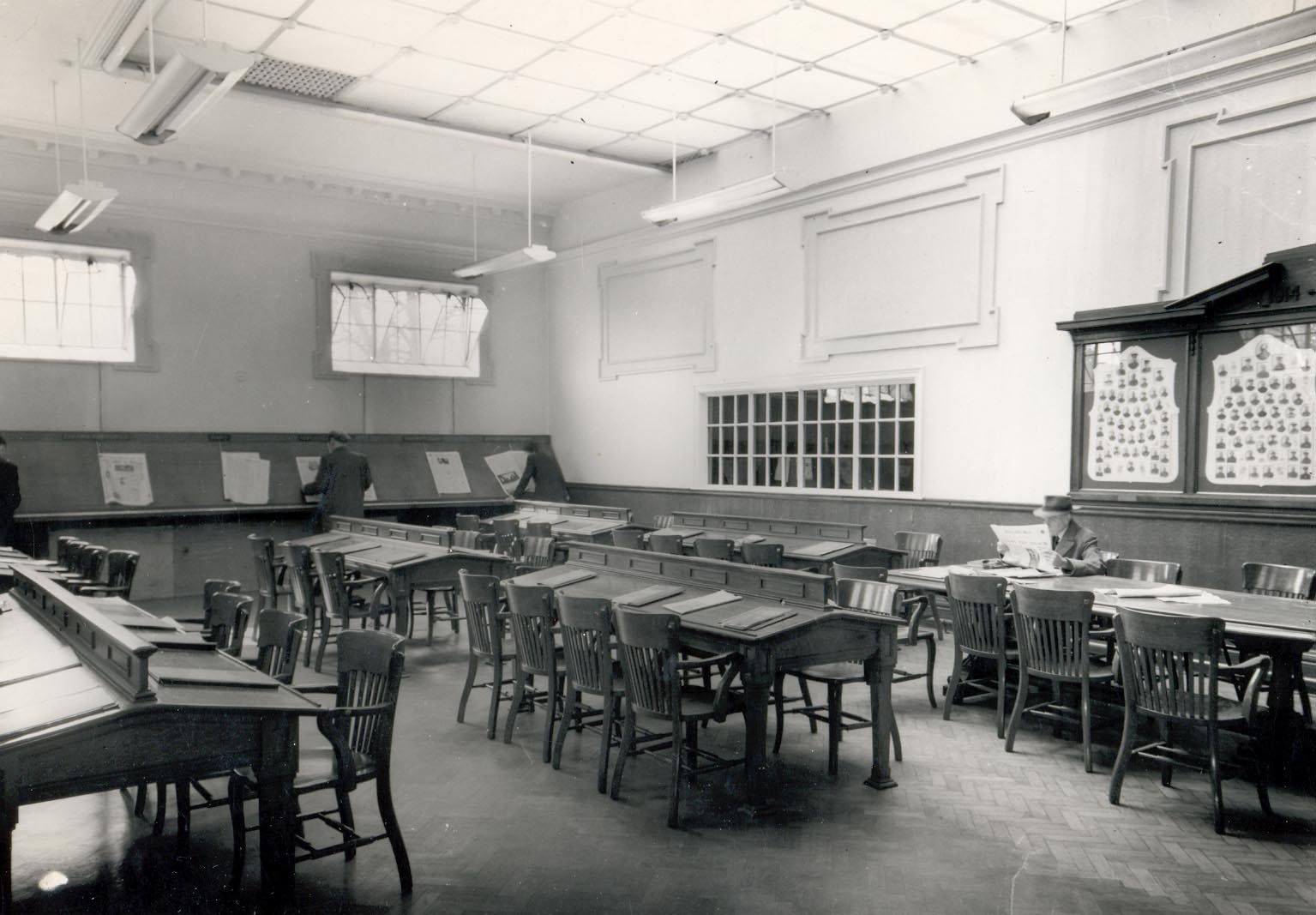 The Reading Room of Gateshead Central Library in 1926.