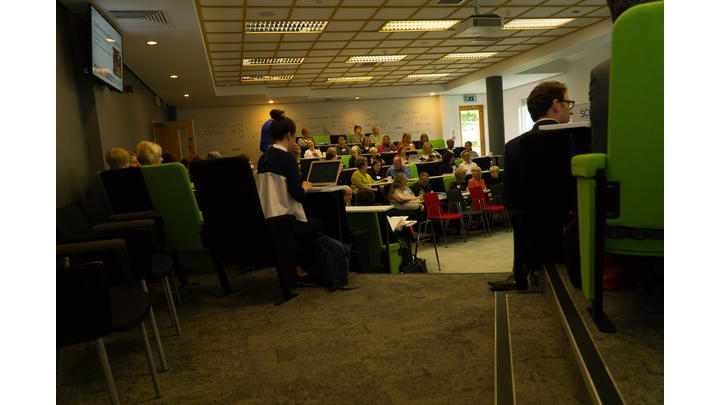Library delegates at a seminar