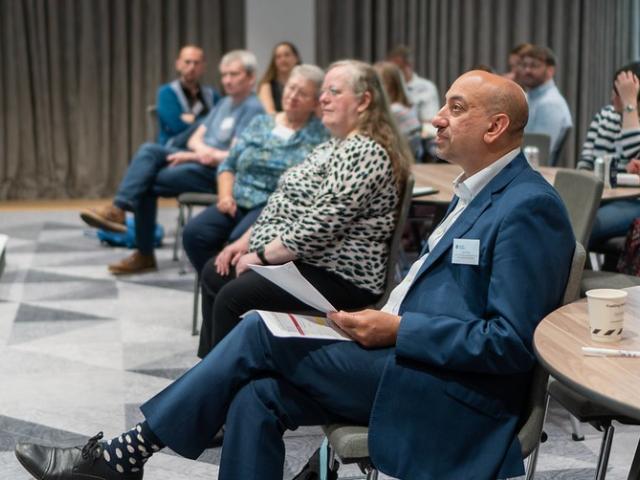 People sat in an audience