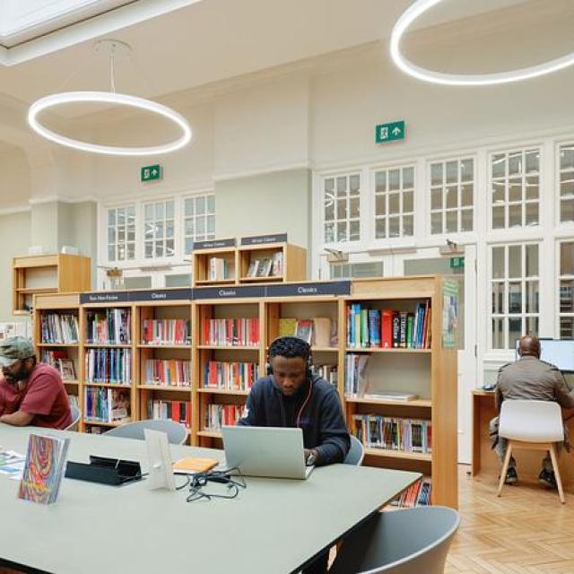 The inside of Greenwich Libraries. Photo credit: Better Libraries.