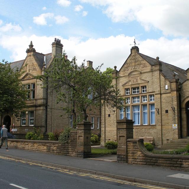 The outside of Horbury Library and Town Hall.